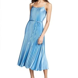 Vince cami pleated blue dress size Small